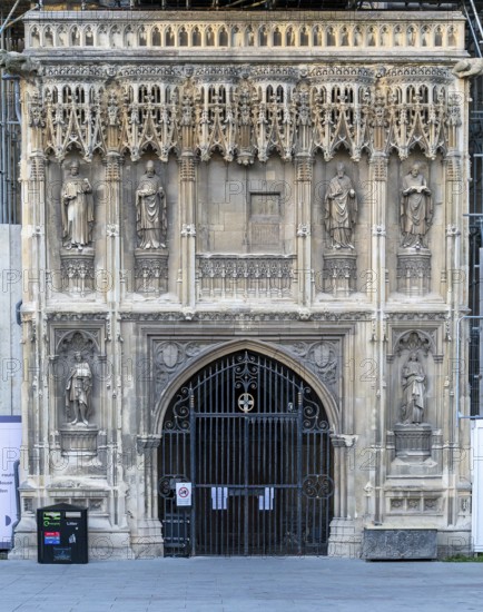 Entrance portal, Cathedral, Canterbury, Kent, England, Great Britain
