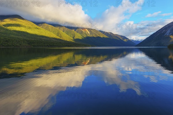 View of Lake Rotoiti, Nelson Lakes National Park, South Island, New Zealand, Oceania