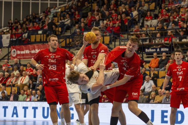 09.04.04.2024, 2nd HBL, German Handball League, Matchday 28) : Eulen Ludwigshafen against TSV Bayer-Dormagen (final score 30:27)
