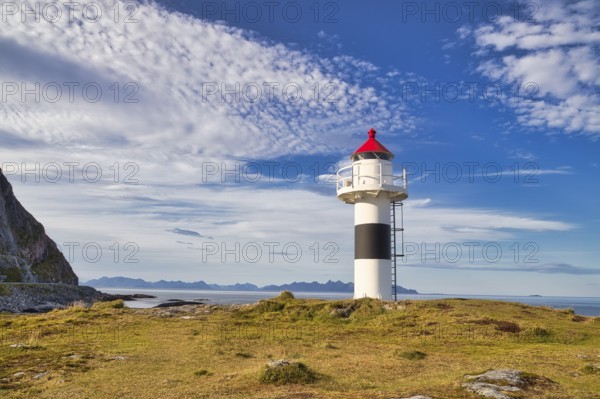 Lighthouse on Andoya Island, Vesterålen, Norway, Europe