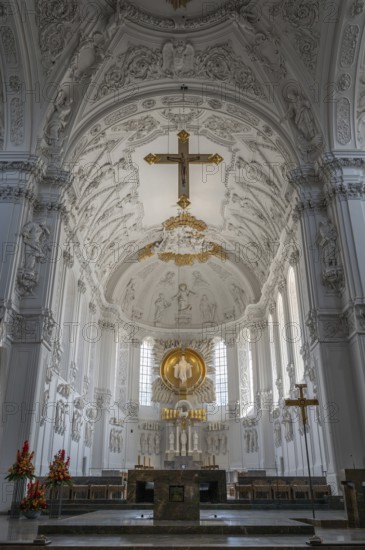 Chancel of St Kilian's Cathedral, Würzburg, Lower Franconia, Bavaria, Germany, Europe