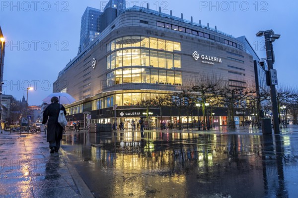 Galeria department stores' at the Hauptwache, on Große Eschenheimer Straße and pedestrian zone Zeil, Frankfurt am Main, Hesse, Germany, Europe