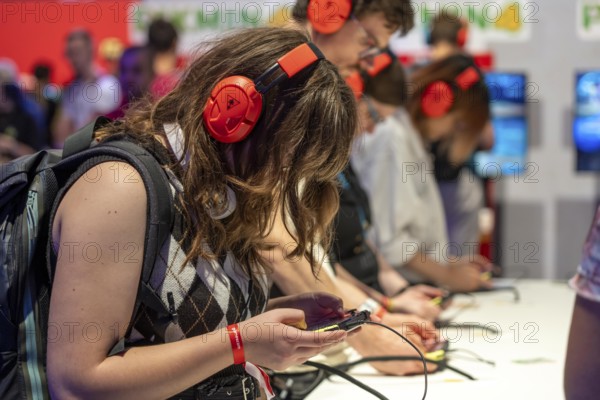Gamescom, the world's largest trade fair for video and computer games, in Cologne, Germany, Europe