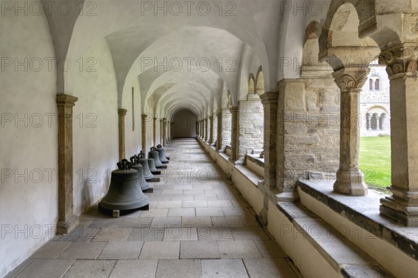 Monastery of our Lady, Cloister and patio, Magdeburg, Saxony Anhalt, Germany, Europe