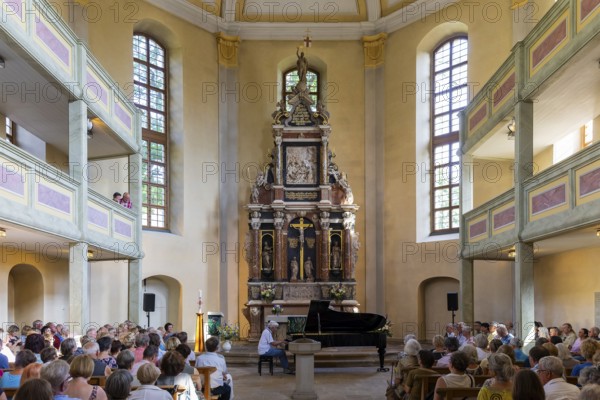 31st Elbhangfest, Loschwitzer Kirche, Peter Rösel piano concert, 31st Elbhangfest, Dresden, Saxony, Germany, Europe