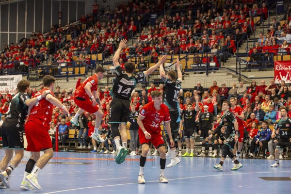 26.04.2024, 2nd HBL (German Handball League), Matchday 30: Owl Ludwigshafen vs TuSEM Essen (final score 32:37)