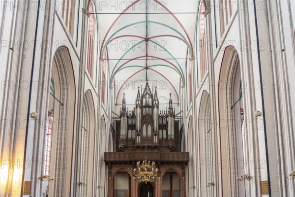 Organ by Friedrich Ladegast in Schwerin Cathedral St. Marien and St. Johannis, State Capital Schwerin, Mecklenburg-Vorpommern, Germany, Europe