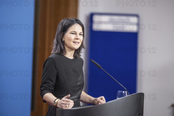 Annalena Baerbock (Buendnis 90 Die Gruenen), Bundesaussenministerin, trifft S.E. den geschv§ftsfvºhrende Minister fvºr Auswv§rtige Angelegenheiten und libanesische Staatsangehv?rige im Ausland der Libanesischen Republik, Herr Abdallah Bou
