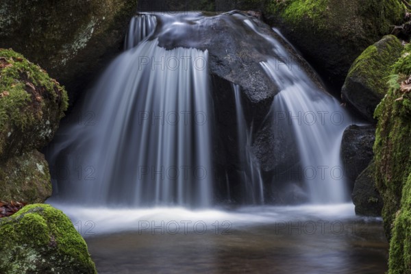 Gertelbach, Gertelbach Waterfalls, Gertelbach Falls, Gertelbach Gorge, Bühl, Bühlertal, Northern Black Forest, Black Forest, Baden-Württemberg, Germany, Europe
