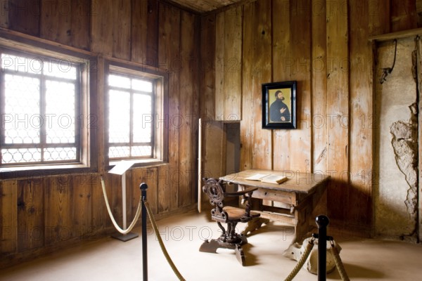 Wartburg Castle is a castle in Thuringia, situated above the town of Eisenach at the north-western end of the Thuringian Forest at 411 metres above sea level. It was founded around 1067 by Ludwig the Springer and has been a UNESCO World Heritage Site since 1999