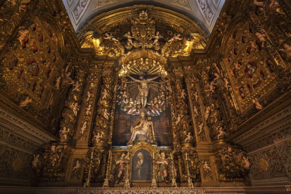Side chapel in the Jesuit Church, St Rochus Church, Igreja de São Roque, Bairo Alto district, Lisbon, Portugal, Europe