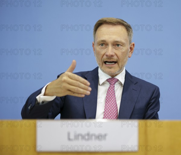 Christian Lindner (FDP), Federal Minister of Finance, presents the 2025 budget at the BPK. Berlin, 05.07.2024. Photographed on behalf of the Federal Ministry of Finance