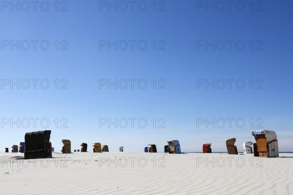 Beach coasts on the island of Amrum, Norddorf, 15.06.2020