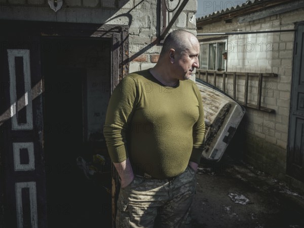 Gennady, Ukrainian soldier, stationed in Kupyansk, Kupyansk, Kharkiv Oblast, Ukraine, Europe