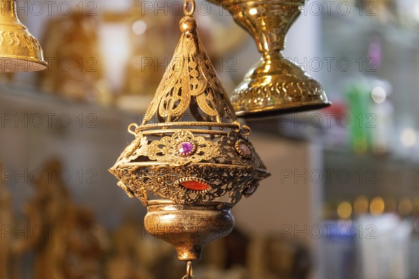 Jerusalem Old City Arab quarter near Church of Holy Sepulchre, Western Wall and Dome of the Rock