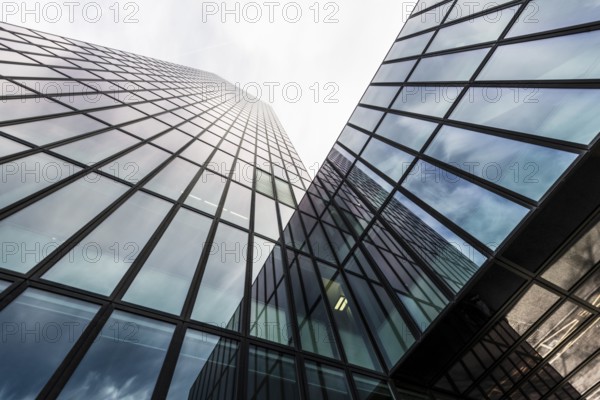 Modern architecture, high-rise building, Messeturm, Basel, Canton of Basel-Stadt, Switzerland, Europe