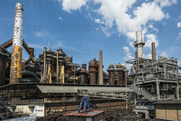 Former steelworks, Völklingen Ironworks, UNESCO World Heritage Site, Völklingen, Saarland, Germany, Europe