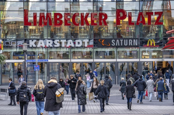 Galeria Kaufhof department stores' in Essen city centre, in the Limbecker Platz shopping centre, is affected by the department stores' group's closure plans and is due to close at the end of January 2024, North Rhine-Westphalia, Germany, Europe