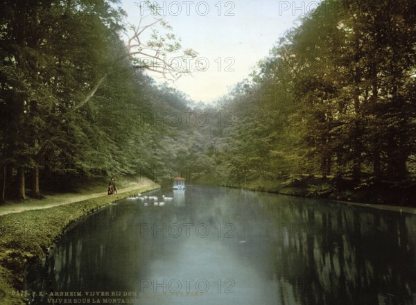 Viyver, Mount Temel in Arnhem, Arnhem, Holland, ca 1895, Historic, digitally restored reproduction from a 19th century original, Record date not stated