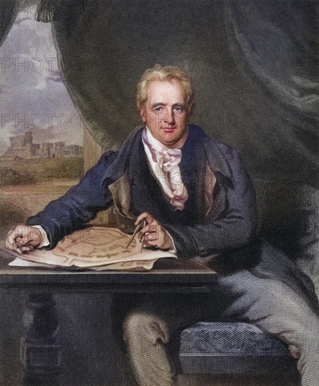 Sir Jeffry Wyatville or Wyattville 1766 to 1840 English architect and gardener, Historical, digitally restored reproduction from a 19th century original, Record date not stated