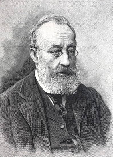 Gottfried Keller, 19 July 1819 - 15 July 1890, Swiss painter, poet, politician and First State Clerk of the Canton of Zurich, digital reproduction of an original from the 19th century, historical