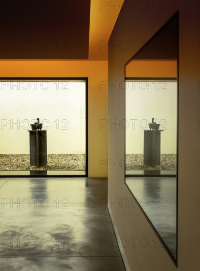 Eurpa Bronze on the top floor, parliamentary history exhibition in the German Cathedral at Gendarmenmarkt, Berlin, Germanyo