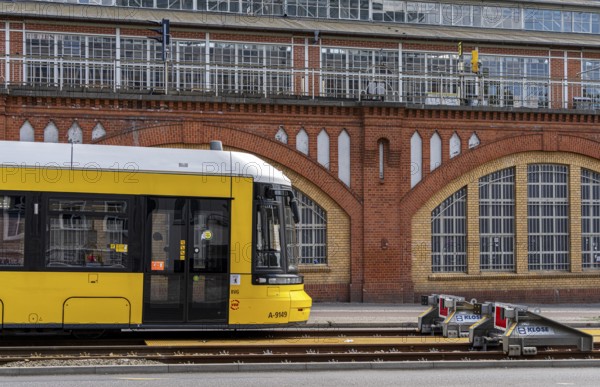 Warschauer Straße station, final tram stop, public transport, Berlin, Germany, Europe