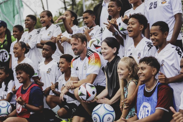 Annalena Bärbock (Bündnis 90/Die Grünen), Federal Foreign Minister, photographed during a visit to the Fiji Football Association in Suva, 07.05.2024. Bärbock is travelling to Australia, New Zealand and Fiji for political talks / Photographed on behalf of the Federal Foreign Office