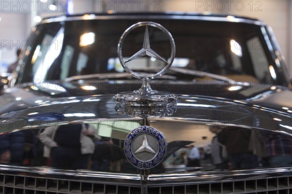Essen.27.03.14 JE, Mercedes star on a Mercedes Benz 600. Techno Classica is the trade fair for vintage, classic and prestige cars, motorsport, motorbikes, spare parts and restoration, Essen, 27.03.2014., Essen, North Rhine-Westphalia, Germany, Europe