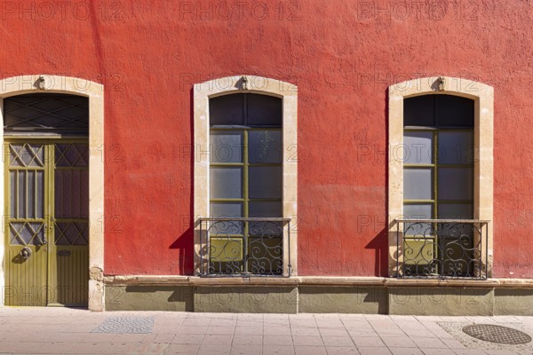 Leon colorful streets and colonial houses in Leons historic city center, one of the main city tourist attractions