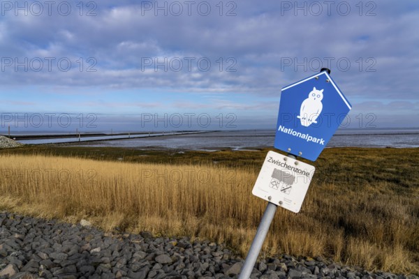 The Wadden Sea, East Frisia, near Lower Saxony, quiet zone, sign, Norddeich, Germany, Europe