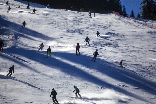 Oberjoch, Bavaria: Best skiing weather on Rose Monday ensures plenty of activity in the ski area