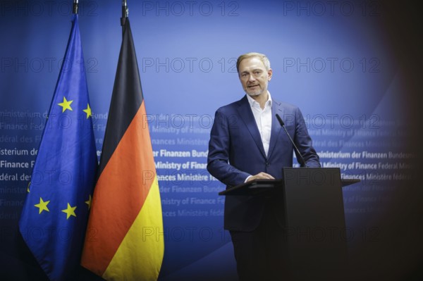 Christian Lindner (FDP), Federal Minister of Finance, gives a press statement at the Ministry of Finance. Berlin, 05.06.2024. Photographed on behalf of the Federal Ministry of Finance