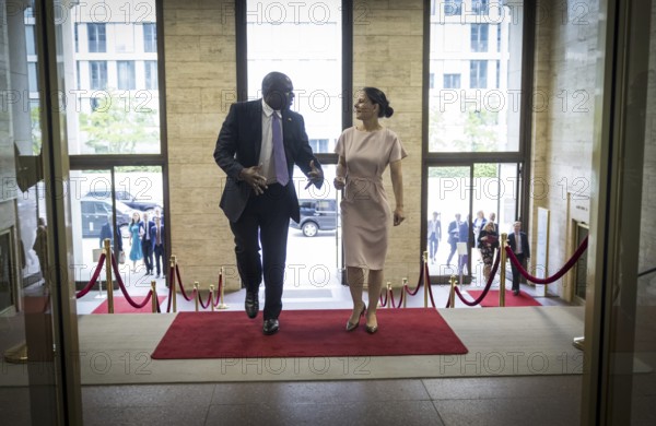 Annalena Bärbock (Alliance 90/The Greens), Federal Foreign Minister, welcomes the new British Foreign Secretary David Lammy to the Federal Foreign Office. Germany is Lammy's first trip abroad as Foreign Secretary