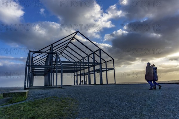 The Norddeutschland spoil tip in Neukirchen-Vluyn, a mining spoil tip, today a landscape park, landmark, indoor artwork, North Rhine-Westphalia, Germany, Europe