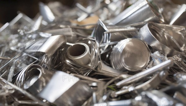Metal, material, various metal waste and stainless steel residues