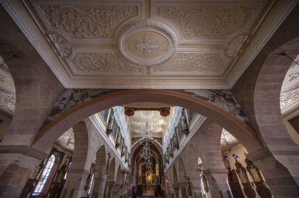 Interior of the Minster of Our Lady, Villingen-Schwenningen, Baden-Württemberg, Germany, Europe