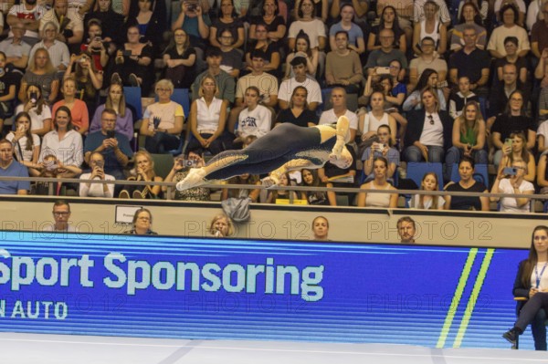 Olympic qualification in apparatus gymnastics in Rüsselsheim Picture: Pauline shepherd-Betz on the floor