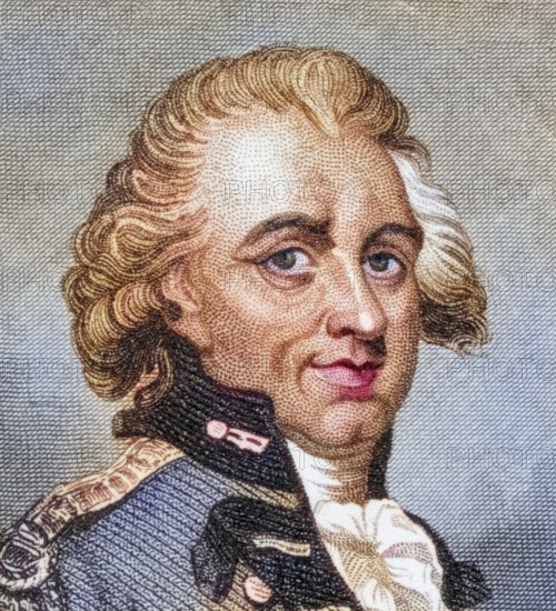 General Sir Henry Clinton, 1730 to 1795, British army officer and politician during the American War of Independence, digitally restored reproduction from a 19th century original, Record date not stated