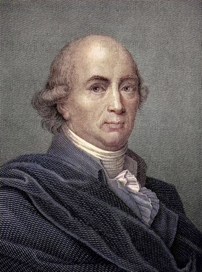 Johann Gottfried Seume, 29 January 1763 - 13 June 1810, was a German writer and poet, digital reproduction of an original from the 19th century