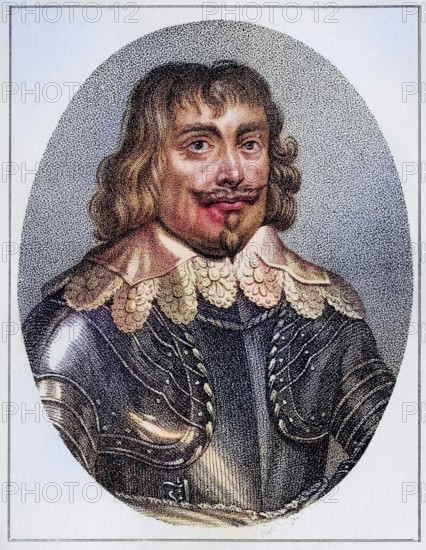 Robert Devereux 3rd Earl of Essex Viscount Hereford Lord Bourchier 1591 1646 English nobleman, Historical, digitally restored reproduction from a 19th century original, Record date not stated
