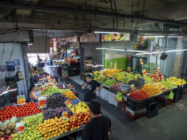 Market hall with lots of colourful fruit, Santiago de Chile