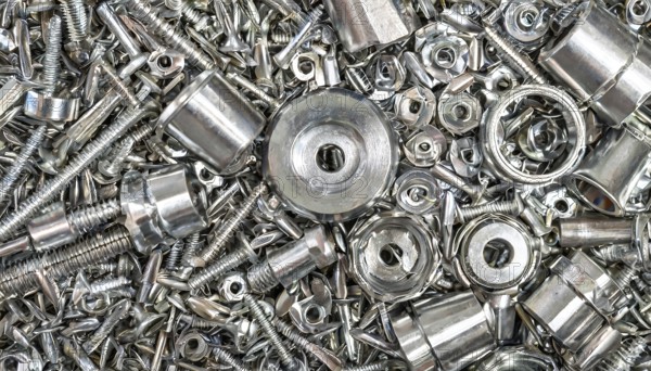 Metal, material, components, bolts and screw connections made of stainless steel