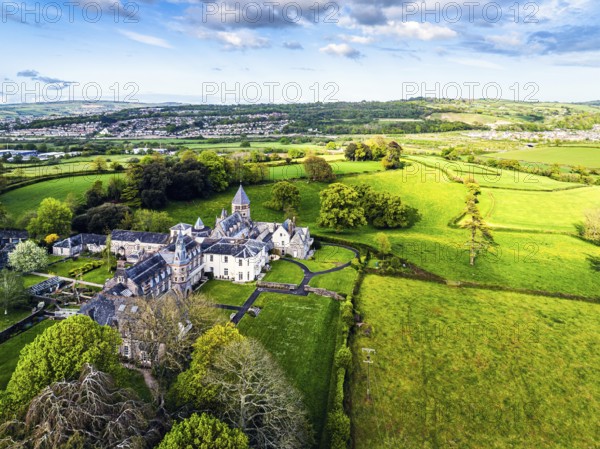 The Priory from a drone, Abbotskerswell Priory, Retirement Village, Abbotskerswell, Newton AbbotThe Priory, Retirement Village, Newton Abbot, Devon, England, United Kingdom, Europe