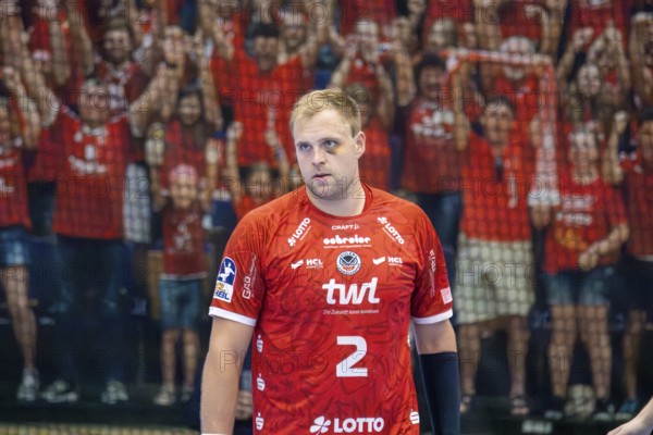11.09.2024, 2nd HBL (German Handball League), Matchday 7 (early game) : Owls Ludwigshafen against HC Elbflorenz 2006. picture: Frederic Stüber (2, Ludwigshafen)