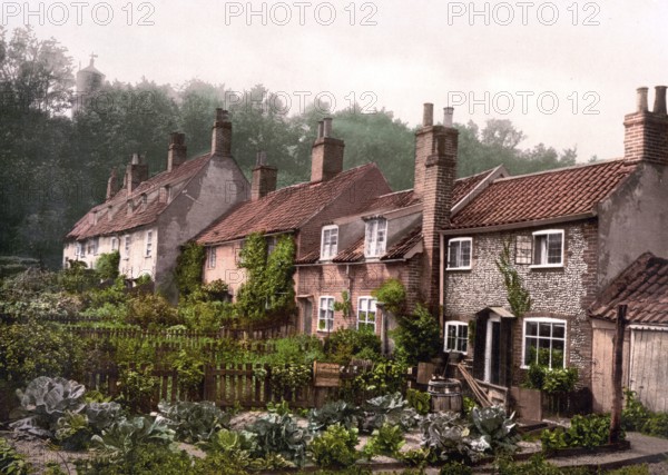 Lighthouse Score, Lowestoft, England / England, Historical, digitally restored reproduction from a 19th century original, 1880, Record date not stated