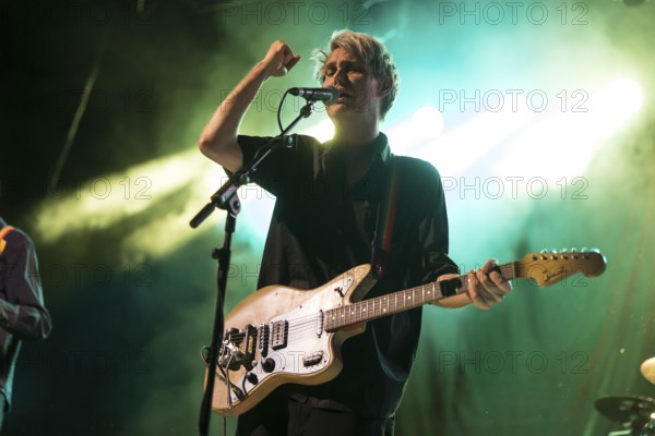 Dirk von Lowtzow, singer and guitarist of Tocotronic live on Golden Years Tour 2025 in Berlin's Columbiahalle on 19 April 2025