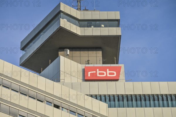 RBB, high-rise building, broadcasting centre, Rundfunk Berlin Brandenburg, Masurenallee, Charlottenburg, Berlin, Germany, Europe
