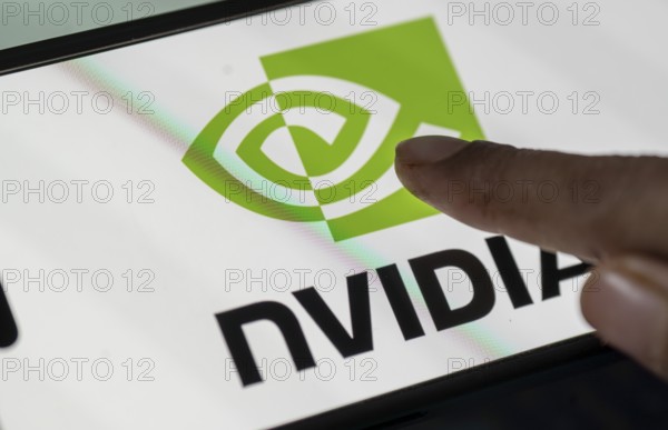 In this photo illustration, the Nvidia Corporation logo is displayed on an iPhone screen on January 30, 2025 in Guwahati, India. Nvidia Corporation is an American multinational corporation and technology company
