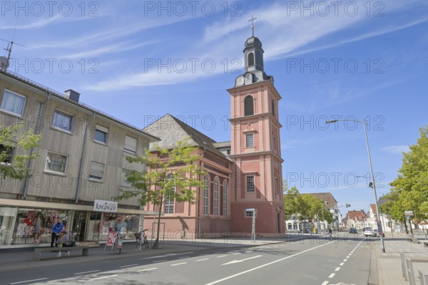 Evangelical City Church, Market Square, Frankfurter Straße, Rüsselsheim, Hesse, Germany, Europe